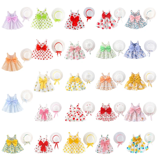 Set outfit cappello per bambine con nodo di fiocco