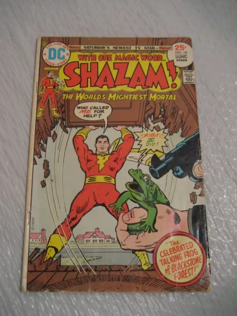 SHAZAM the worlds mightiest mortal DC comics #18 very good cond. 1975