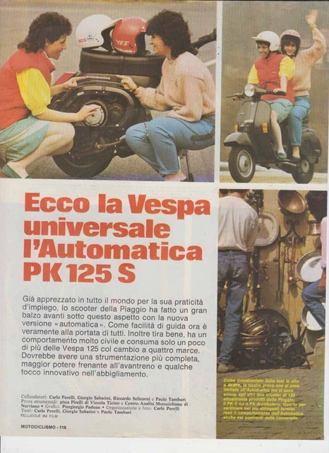 Publicité Vintage Moto Piaggio Vespa 125 GT (1967) - Scooters Italiens D'époque