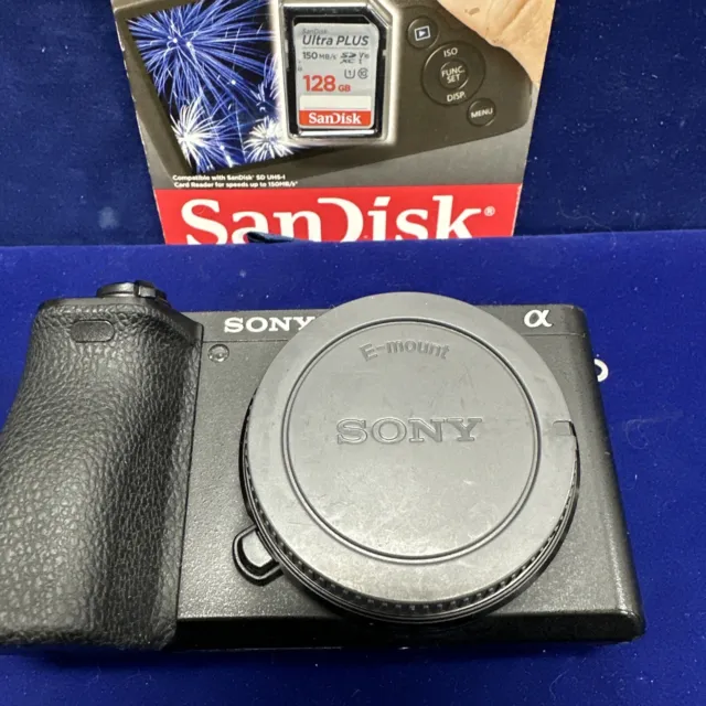 Sony Alpha a6500 Mirrorless Digital Camera + 4 Batt + Charger + 128GB ILCE-6500