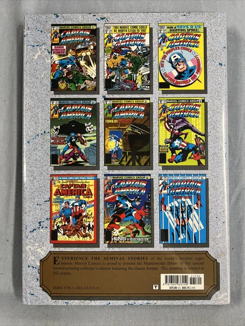 MARVEL MASTERWORKS #327 CAPTAIN AMERICA Vol #14 DM Variant HC (2022) Global ship 2