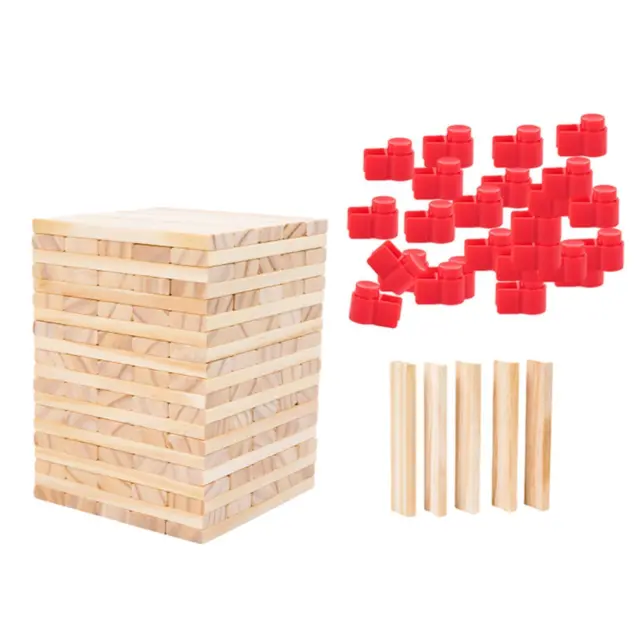 Jeux d'empilage en bois, 100 pièces, jouets Montessori pour cadeaux