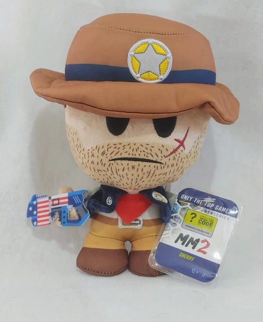 ROBLOX DevSeries MM2 (Murder Mystery 2) SHERIFF 8" Plush w DLC Code