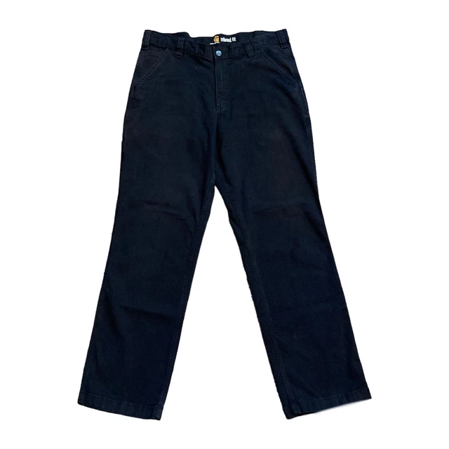 Carhartt Cotton Canvas Pants Mens 36X32 Rugged Flex Relaxed Fit 102291 001 Black