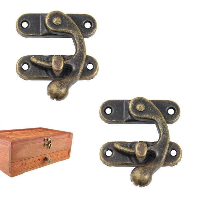 20 Pezzi Fibbie Antiche In Stile Bronzo Per Scatole Legno | Chiusure Decorative Per Portagioielli E Scatole Regalo - Foto 10