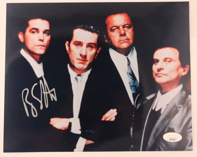 Ray Liotta Signed Goodfellas DeNiro, Pesci, Sorvino Signed Silver Paint 8x10 JSA