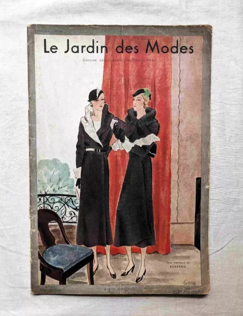 1931 LE JARDIN Des Modes French Women'S Fashion Lucien Vogel/Redfern ...