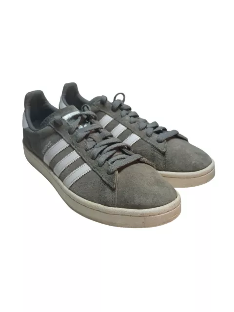 Adidas Originals Campus Mens Size 9 Gray Suede Athletic Shoes Sneakers