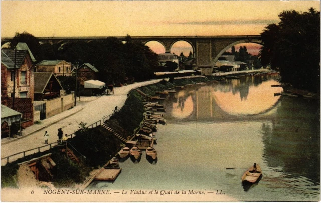 CPA Nogent Le Viaduc et Quai de la Marne (1363362)