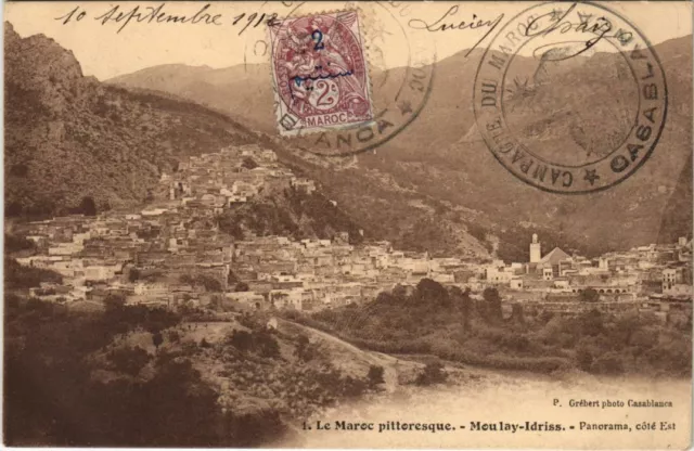 CPA AK MOULAY-IDRISS-ZERHOUN Panorama - Cote Est MOROCCO (1146632)