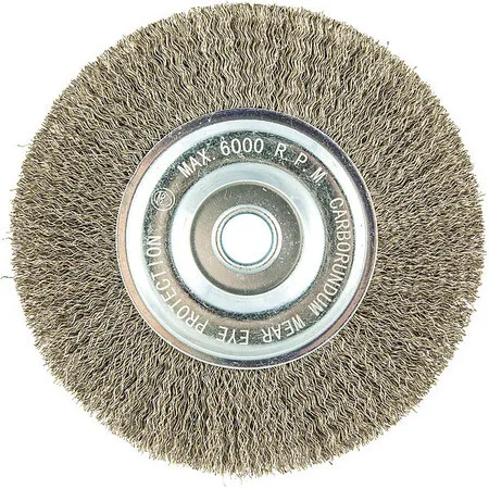 Zoro Select 66252838604 Wire Wheel Brush,0.0118" Dia. Wire