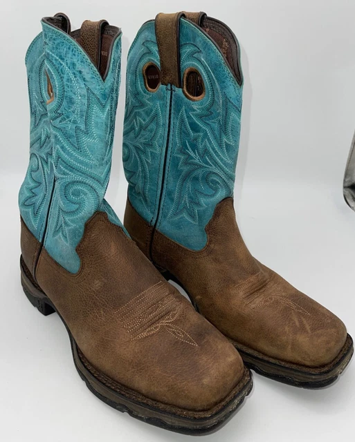 Lady Rebel by Durango Women's Bar None Western BootBROWN TURQUOISE Size 10M