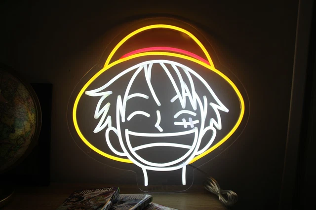 Décoration Lumineuse One Piece Luffy Gear 5 | 20 Cm | LED USB-C Ou Piles | Modes Fixe Et Progressif