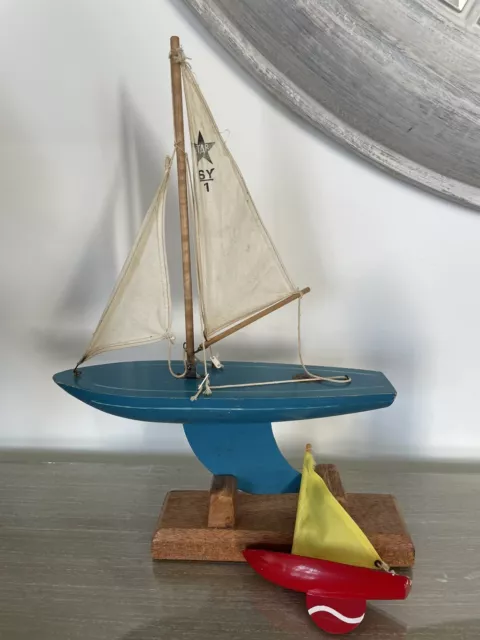 Star Yacht Vintage (Birkenhead England) Pond sailing Boat Toy. Plus Other