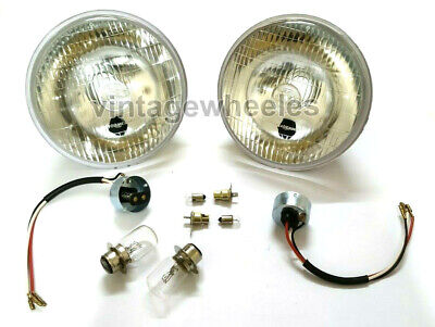 Lucas Lucas 700 Phare Avant 7 " Pouce Conversion 3 Broche Lampe Avec Halogène Ampoule 