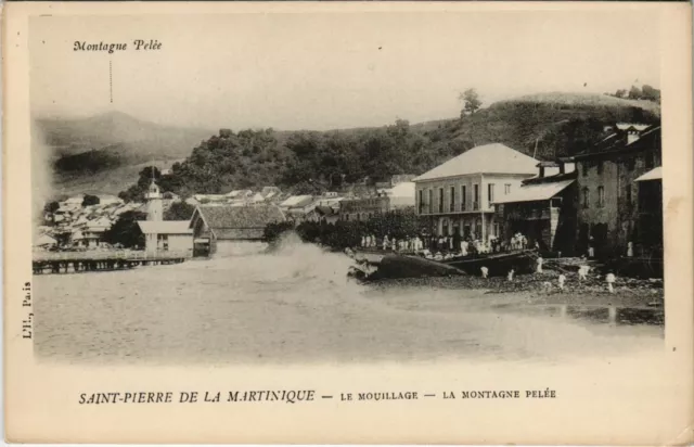 CPA AK Saint Pierre - Le Mouillage, La Montagne Pelee MARTINIQUE (1045495)
