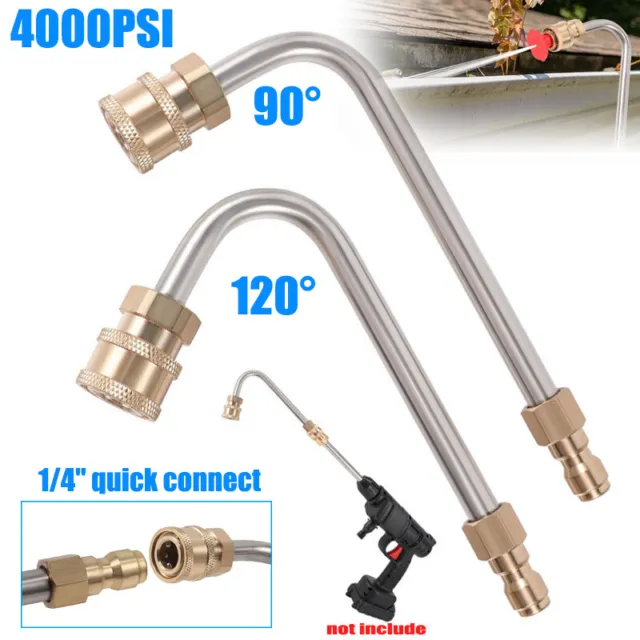 4000PSI Pressure Washer Extension Wand Power Lance Spray Gun Nozzle 1/4" Connect 3
