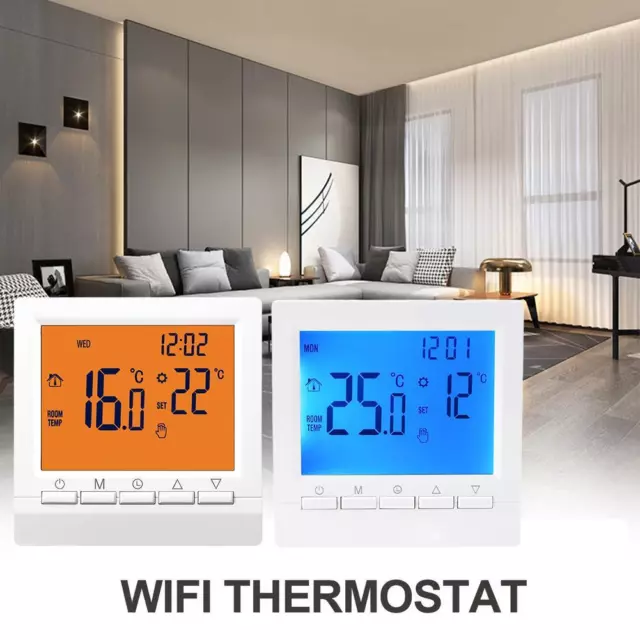 Smart Thermostat Temperature Controller For Water Gas Boiler Heating LCD display