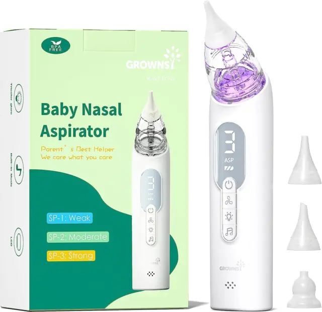 Aspirador nasal de actualización para bebé, chupador nasal recargable para bebé, nariz eléctrica S