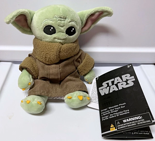 DISNEY PARKS STAR Wars GROGU Child Baby Yoda TALKING Shoulder Plush