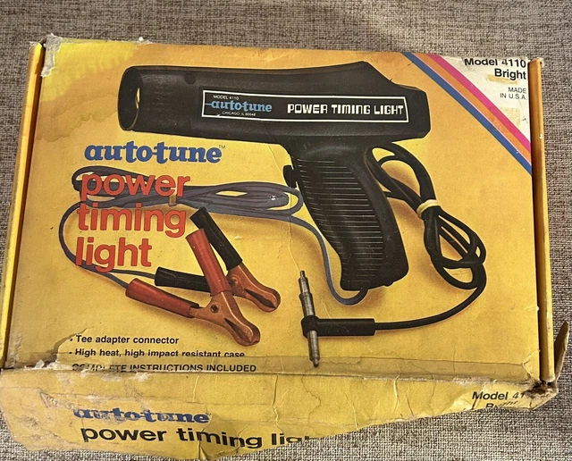 VINTAGE POWER AUTO Timing Light, model 4110 in Box with Manual Untested