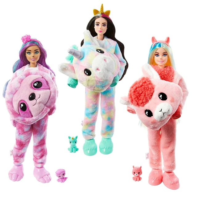 Barbie Cutie Reveal Fantasy Series Doll with Plush Costume and 10 Surprises