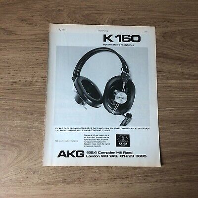 STG London Jan1962 Pg48 Advert5x4" Politechna New AKG's K 50 Headphones Ltd 