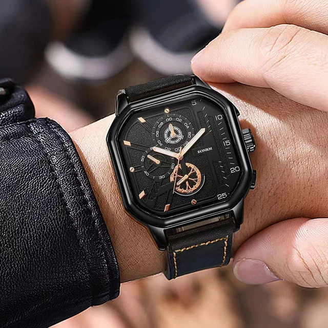 EASY TO READ WRISTWATCH ELECTRONIC Watch with Mechanical Movement