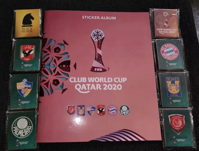 FIFA Club World Cup  QATAR 2020 Full set Stickers Album  Black Horse