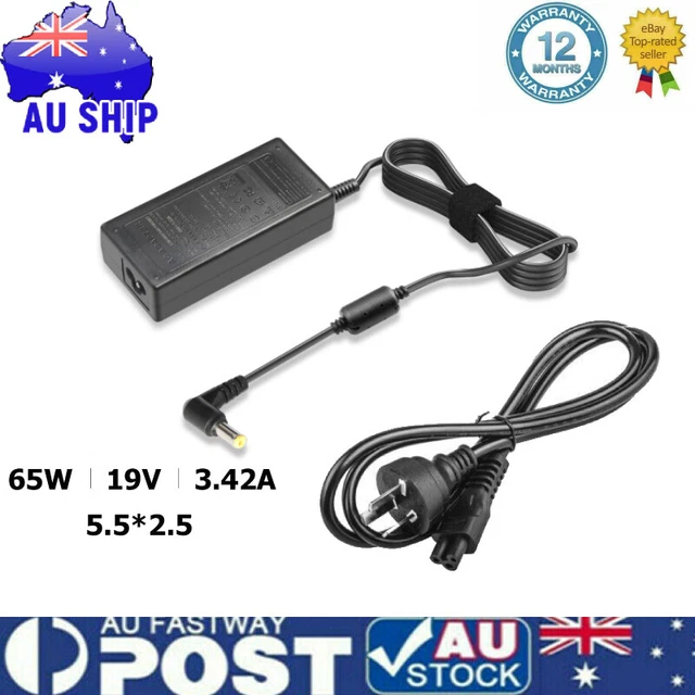 19V 3.42A 65W Laptop Charger Power Cord AC Adapter For Acer Toshiba ASUS 5.5mm