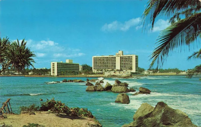 San Juan Puerto Rico, Caribe Hilton Hotel, Vintage Postcard