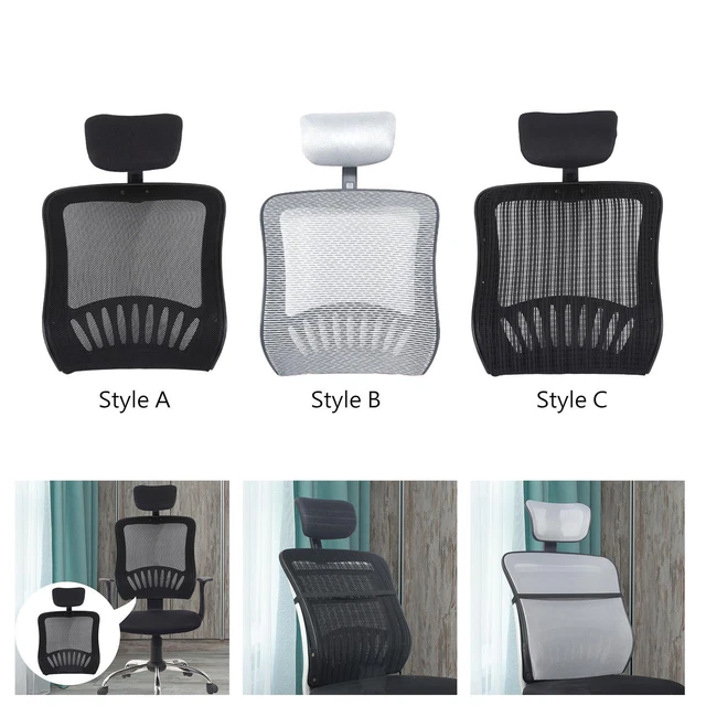 OFFICE CHAIR REPLACEMENT Mesh Back Support with Headrest Easy to