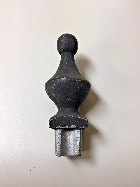 Vintage Cast Aluminum Round Top Finial Fence Topper Post Cap