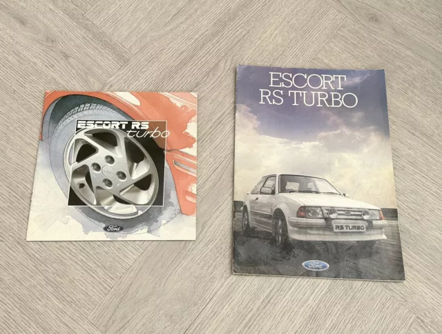 Ford Escort RS Turbo Brochure Lot Series 1 and 2