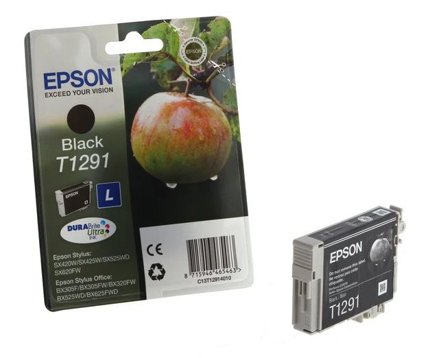 Epson T1291 Apple Black Standard Capacity Ink Cartridge 11Ml - C13T12914012