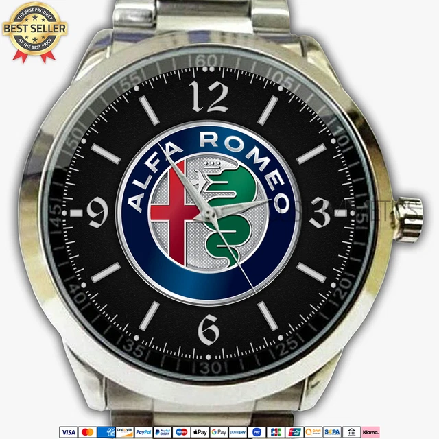 Alfa Romeo Emblem AR14 Quartz Watch Stainless Steel Wristwatches