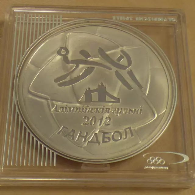 Belarus 20 rubles 2009 Handball Olympics London 2012 PROOF silver 92.5% 31g