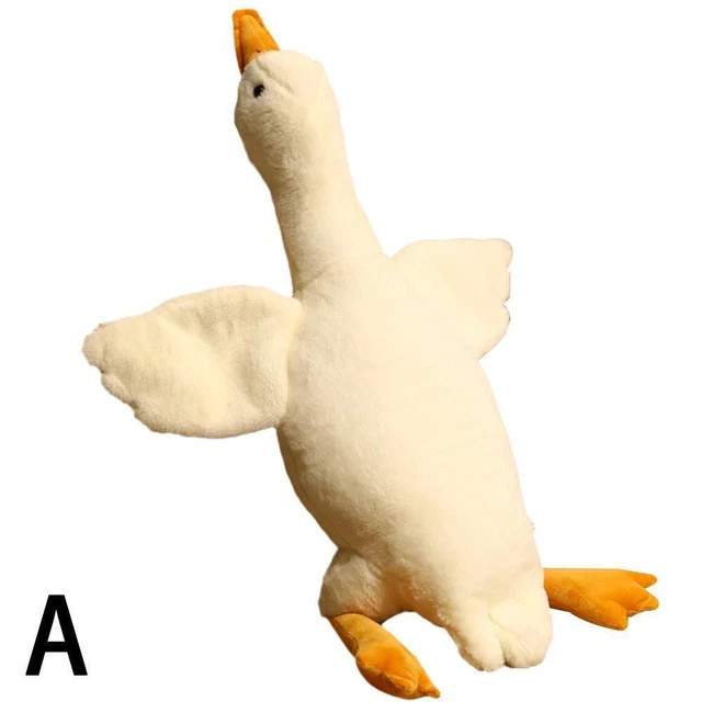 Kids Cute Duck Big White Goose Plush Doll Toy Soft PAU Sleeping Baby H2X5