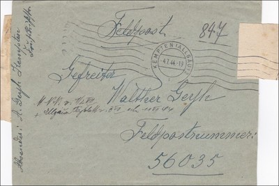Guerra Mondiale II Militare Posta N A.S.Dispensary Kodiak Alaska 1944 Marina 