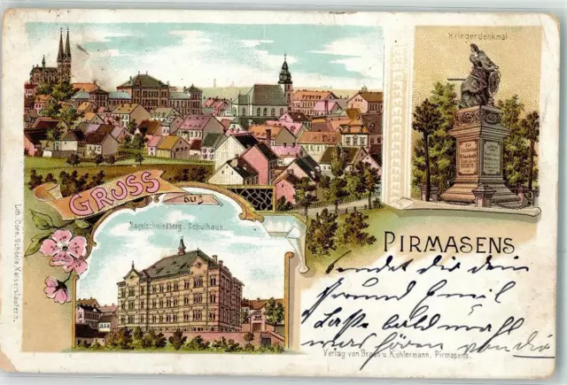 13483639 - 6780 Pirmasens Kriegerdenkmal Nagelschmiedberg Schulhaus Pirmasens