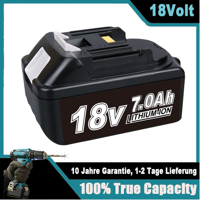 ERSATZ-AKKU FÜR MAKITA-WECHSEL-AKKU BL1860B Li-Ionen LXT 7.0Ah 18V ...