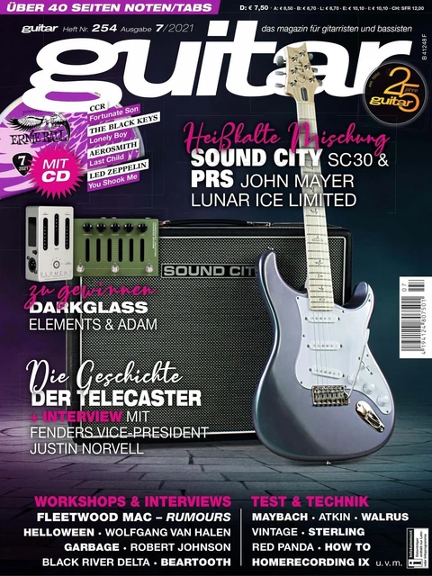 Guitar 07 2021 Avec Gitarre Playalongs Et Test Son City SC30 Et Prs