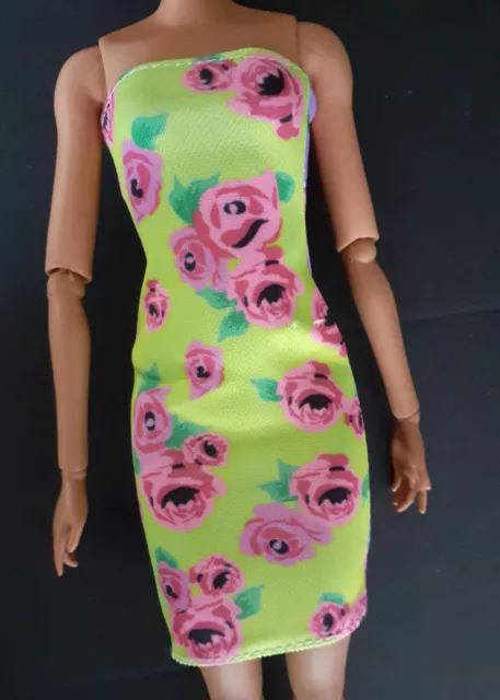 Barbie Dolls Clothes. Extra Fashionista Accessory Fab Two Way Floral Dress NEW!!