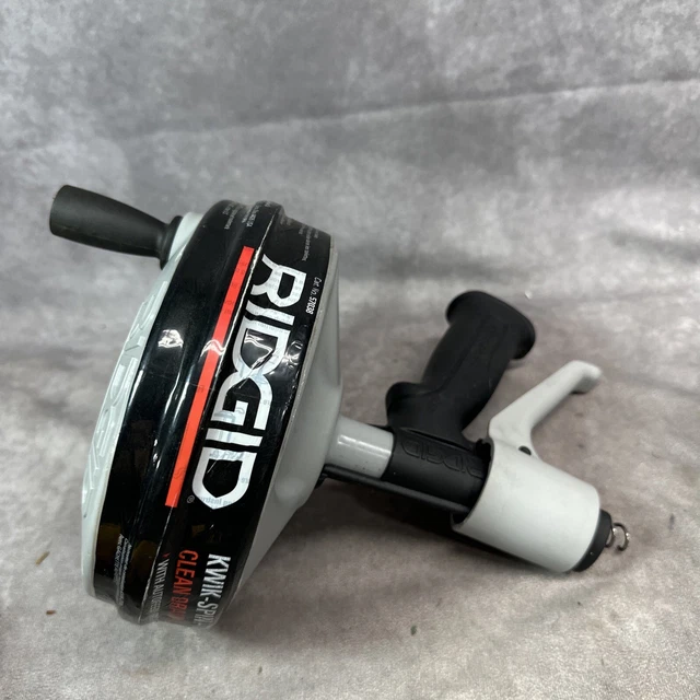Ridgid 57038 Kwik Spin Hand Held Drain Cleaner With 25' Kink Resistant Cable New