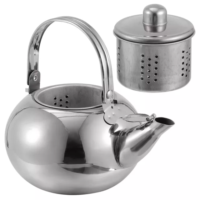 1 Pc teapot with infuser Boiling Teapot Stainless Steel Pot Japanese Tea 2