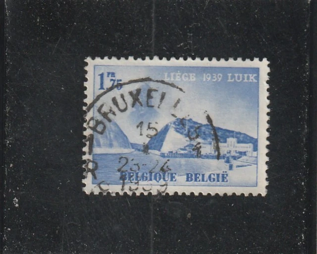 L5974 BELGIQUE TIMBRE N° Y&T 487 de 1938 " La tranchée d'Eygenbilsen  " Oblitéré