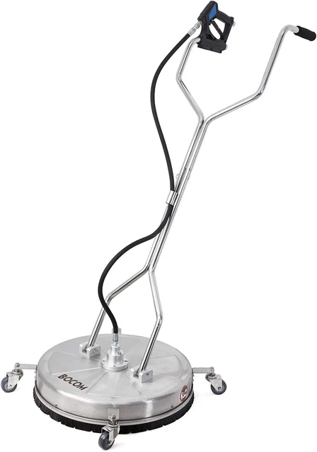 BOCOM 24 Inch Pressure Washer Surface Cleaner Dual Handle 24 Inch, Silver