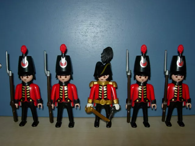 5 English Garde Marineinfanterie Soldaten Husaren Matrosen Top Playmobil 1