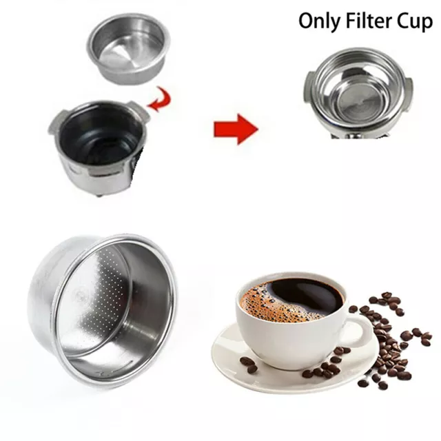 51 mm 24 Tassen Filter Ersatzfilterkorb für Kaffeeboden ohne Portafilter