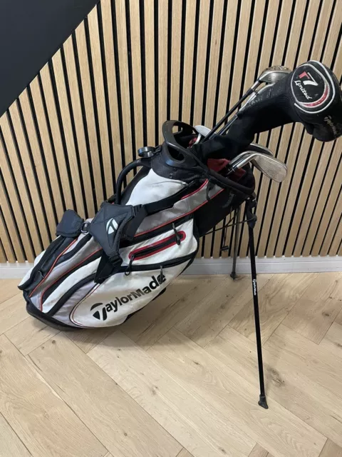 Full Set of Taylormade R7 & RAC Graphite Golf Clubs & Taylormade Stand Bag, RH